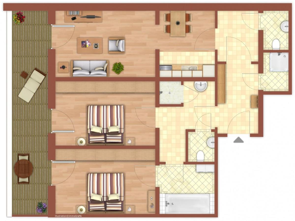 Alpenlodge, Ferienwohnung 2 Тирзе Экстерьер фото